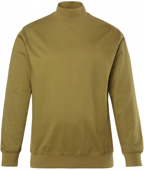 JP1880 Sweatshirt Stand-up Collar Smooth Fabric Dark Olive - Pulóverek & kapucnis pulóverek - Pulóverek & Kapucnis pulóver 2XL-12XL