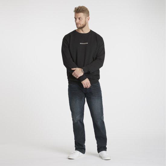 North Latitude Denim Logo Sweatshirt Black TALL - TALL pulóverek - 