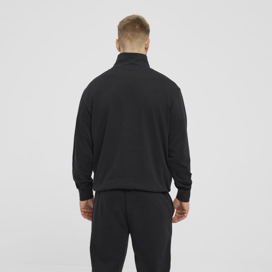 North Latitude Denim Half-Zip Sweatshirt Black TALL - TALL pulóverek - 