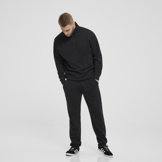 North Latitude Denim Half-Zip Sweatshirt Black TALL - TALL pulóverek - 