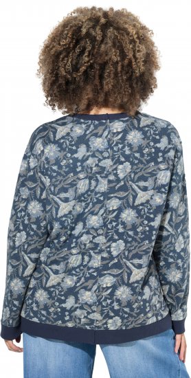 Ulla Popken Wild And Free Beaded Sweatshirt Navy - Ulla Popken - 