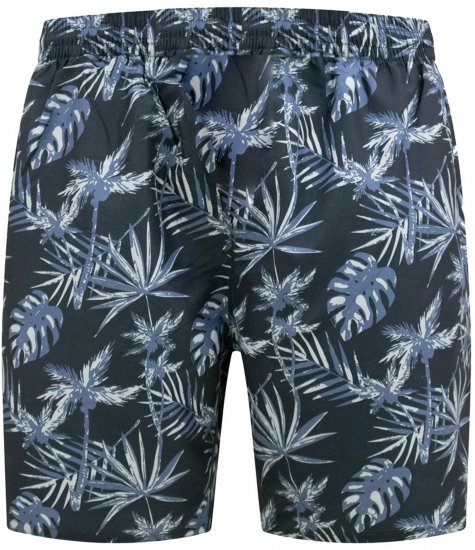 D555 Cleethorpes Hawaii Printed Swimshorts Navy - Fürdőnadrág - Fürdőnadrág - 2XL-12XL