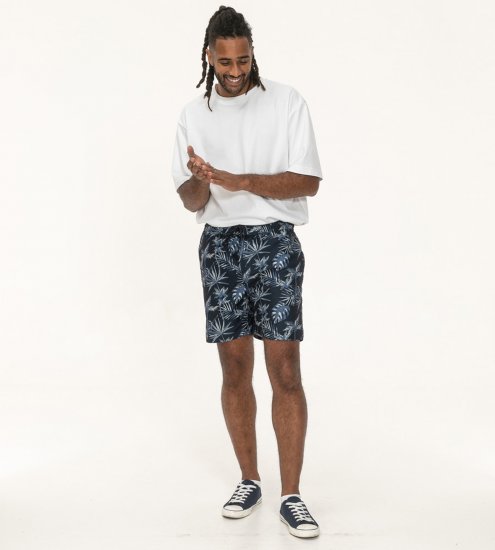 D555 Cleethorpes Hawaii Printed Swimshorts Navy - Fürdőnadrág - Fürdőnadrág - 2XL-12XL