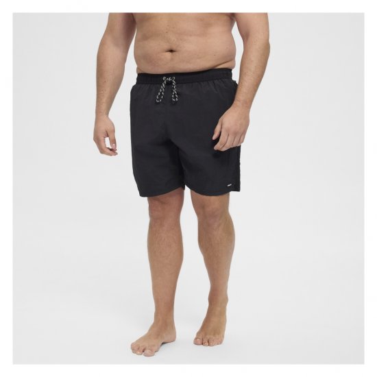 North Latitude Swimshorts Black - Alsónemű & strandruhák - Nagyméretű Alsónemű 2XL-8XL