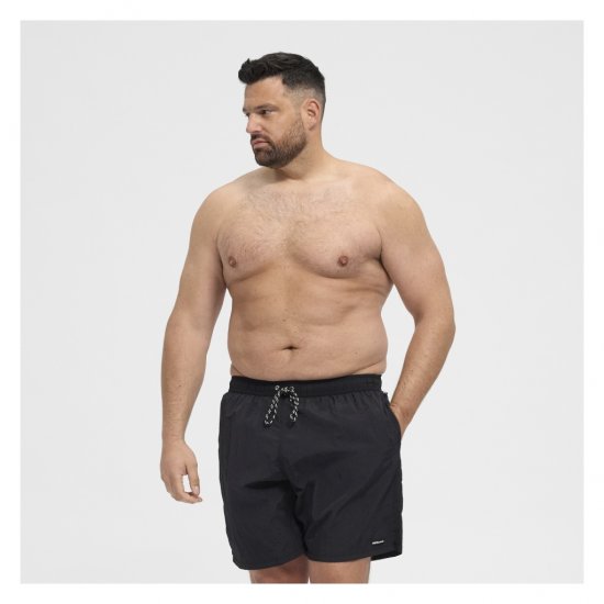 North Latitude Swimshorts Black - Alsónemű & strandruhák - Nagyméretű Alsónemű 2XL-8XL