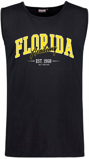 Adamo Motiv Florida Tank Top Black - Ujjatlan pólók - Ujjatlan pólók - 2XL-12XL