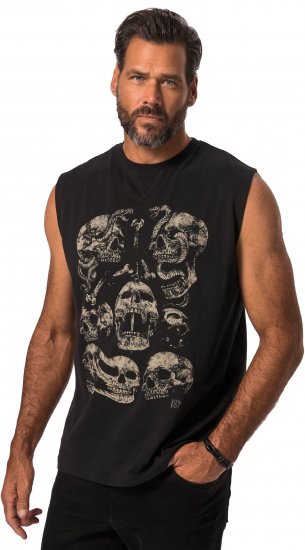 JP1880 Tanktop Skulls Black - Pólók - Nagyméretű pólók - 2XL-14XL