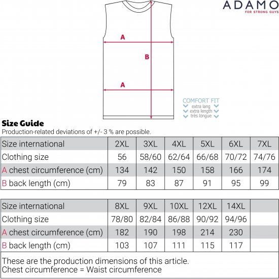 Adamo Motiv Florida Tank Top Black - Ujjatlan pólók - Ujjatlan pólók - 2XL-12XL