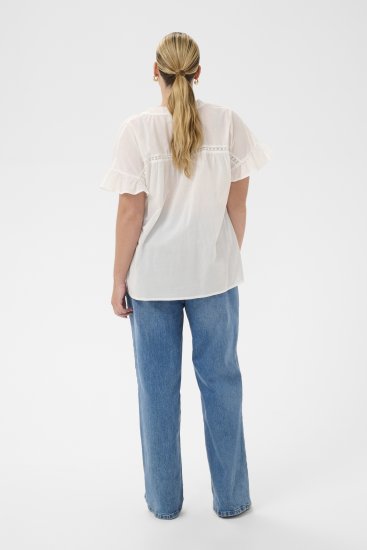 Kaffe Curve Valeria Top Chalk - Topok - 