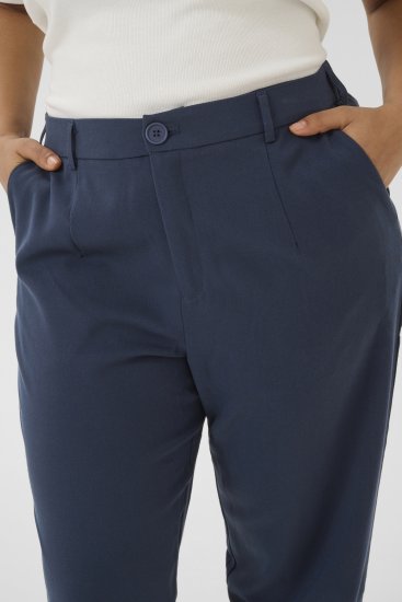 Kaffe Curve Merla Nadrág Éjféli tengerkék - Női Farmer & Nadrágok Nagy Méretekben – Plus Size - 
