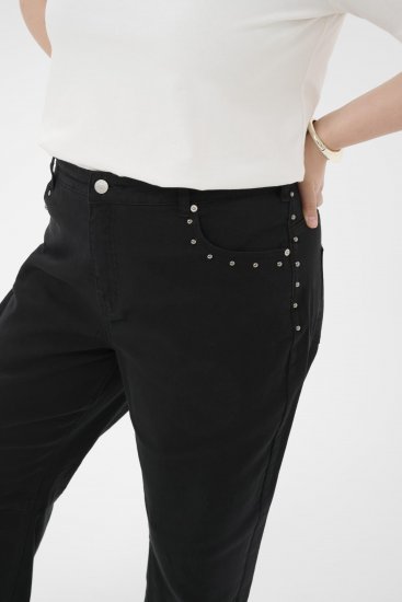 Kaffe Curve Brenn Barrel Twill Jeans Washed Black - Farmer - 