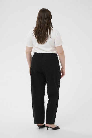 Kaffe Curve Brenn Barrel Twill Jeans Washed Black - Farmer - 