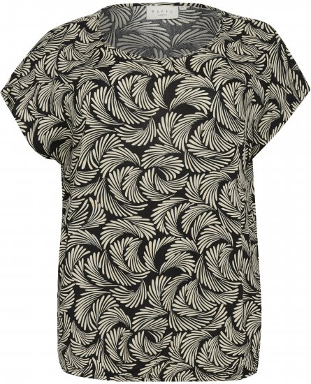 Kaffe Curve Sonna Stanley Top Mélyfekete/Antikfehér minta - Pólók - 