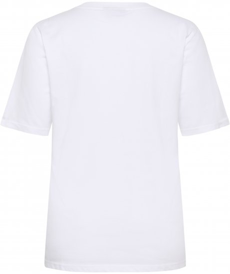 Kaffe Curve Chari T-Shirt Optical White - Pólók - 