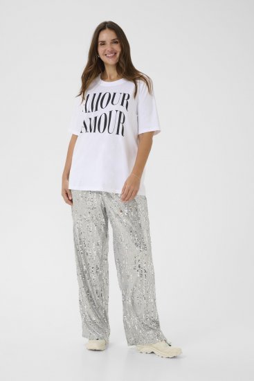 Kaffe Curve Chari T-Shirt Optical White - Pólók - 