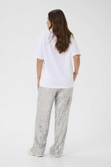 Kaffe Curve Chari T-Shirt Optical White - Pólók - 