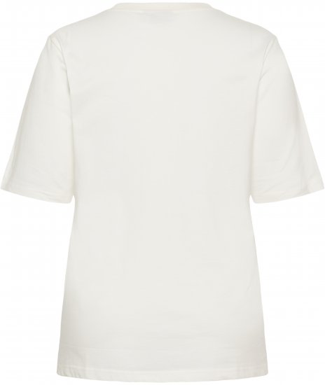 Kaffe Curve Chari T-Shirt Chalk - Pólók - 
