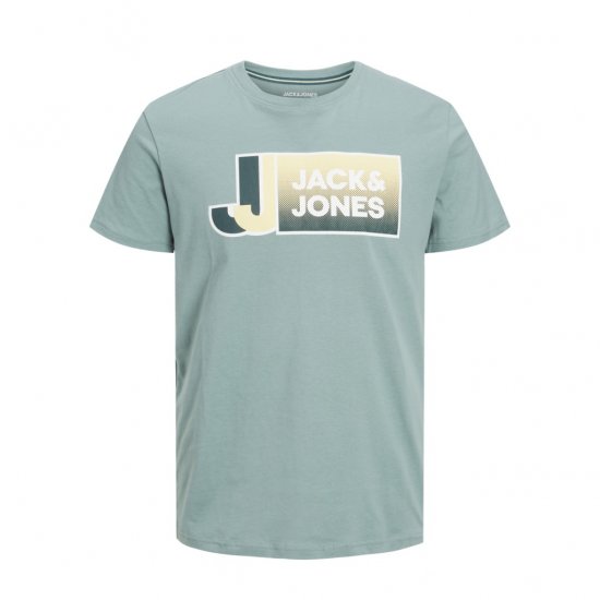 Jack & Jones Logan T-Shirt Grey - Pólók - Nagyméretű pólók - 2XL-14XL