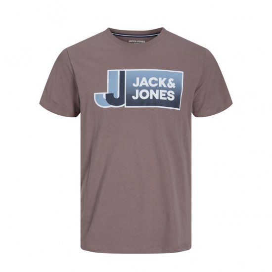 Jack & Jones Logan T-Shirt Brown - Pólók - Nagyméretű pólók - 2XL-14XL