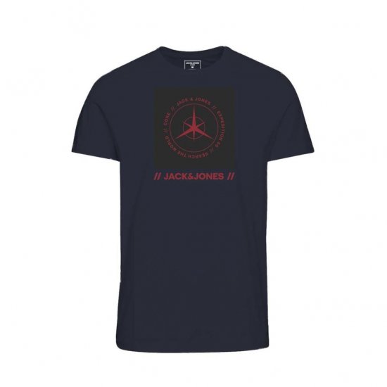 Jack & Jones Conrad T-Shirt Navy - Pólók - Nagyméretű pólók - 2XL-14XL