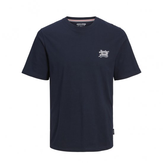 Jack & Jones Trevor T-Shirt Navy - Pólók - Nagyméretű pólók - 2XL-14XL