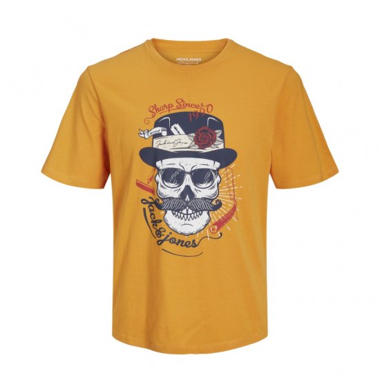 Jack & Jones Roxbury T-Shirt Orange - Pólók - Nagyméretű pólók - 2XL-14XL