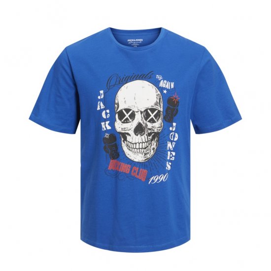Jack & Jones Roxbury T-Shirt Blue - Pólók - Nagyméretű pólók - 2XL-14XL