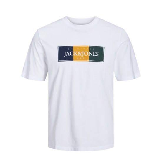 Jack & Jones Codyy T-Shirt White - Pólók - Nagyméretű pólók - 2XL-14XL