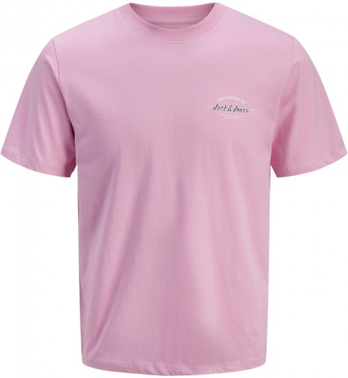 Jack & Jones Brandon T-Shirt Pink - Pólók - Nagyméretű pólók - 2XL-14XL