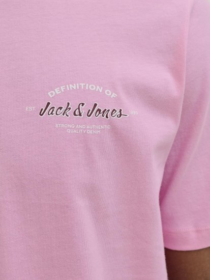 Jack & Jones Brandon T-Shirt Pink - Pólók - Nagyméretű pólók - 2XL-14XL