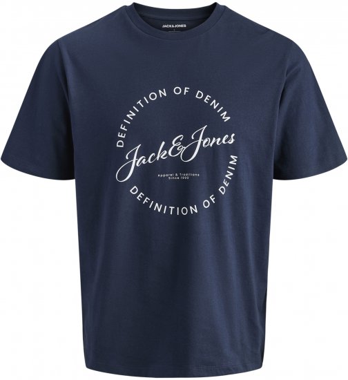 Jack & Jones Grayson Póló Tengerészkék - Pólók - Nagyméretű pólók - 2XL-14XL