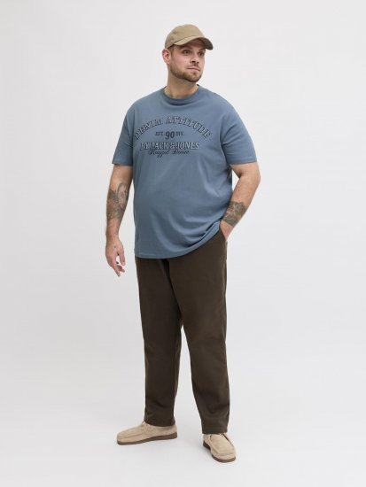 Jack & Jones Edenver T-Shirt Blue - Pólók - Nagyméretű pólók - 2XL-14XL