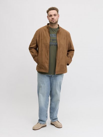 Jack & Jones Edenver T-Shirt Khaki - Pólók - Nagyméretű pólók - 2XL-14XL