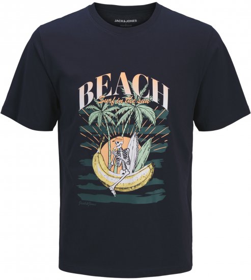 Jack & Jones King Crew Neck T-Shirt Navy - Nyomtatott pólók - Nyomtatott pólók - 2XL-8XL