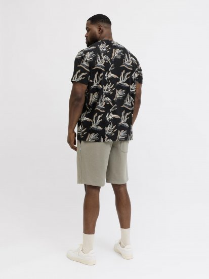 Jack & Jones Montauk T-Shirt Black - Pólók - Nagyméretű pólók - 2XL-14XL