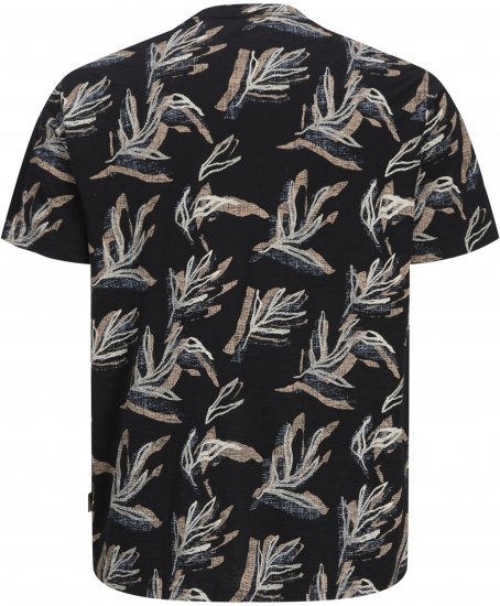 Jack & Jones Montauk T-Shirt Black - Pólók - Nagyméretű pólók - 2XL-14XL