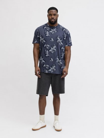 Jack & Jones Montauk T-Shirt Blue - Pólók - Nagyméretű pólók - 2XL-14XL