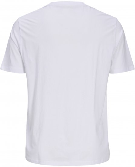Jack & Jones Blaneo Short Sleeve T-Shirt White - Pólók - Nagyméretű pólók - 2XL-14XL