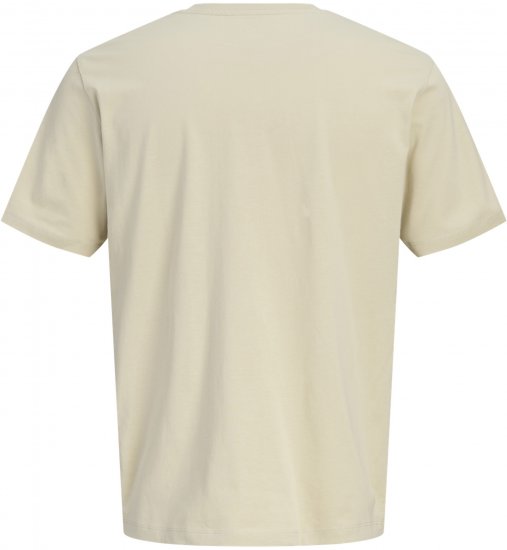 Jack & Jones Blaneo Short Sleeve T-shirt Beige - Pólók - Nagyméretű pólók - 2XL-14XL