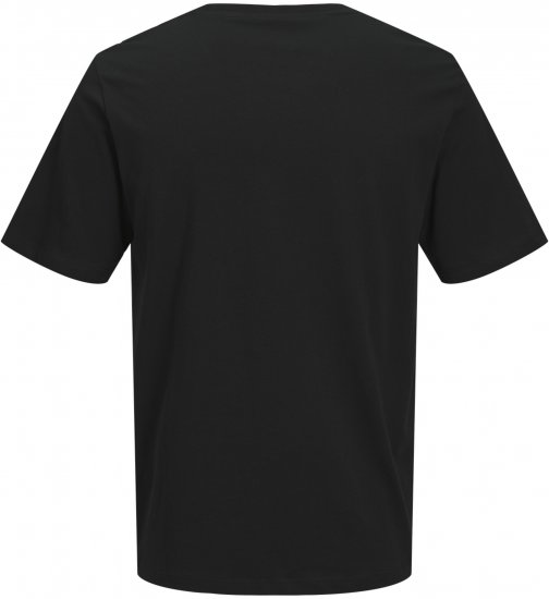 Jack & Jones Catskills Worldwide Póló Fekete - Pólók - Nagyméretű pólók - 2XL-14XL