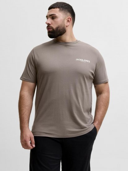 Jack & Jones Oscar T-Shirt Grey - Nyomtatott pólók - Nyomtatott pólók - 2XL-8XL