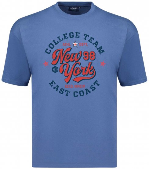Adamo College Comfort Fit T-Shirt Blue - Nyomtatott pólók - Nyomtatott pólók - 2XL-8XL