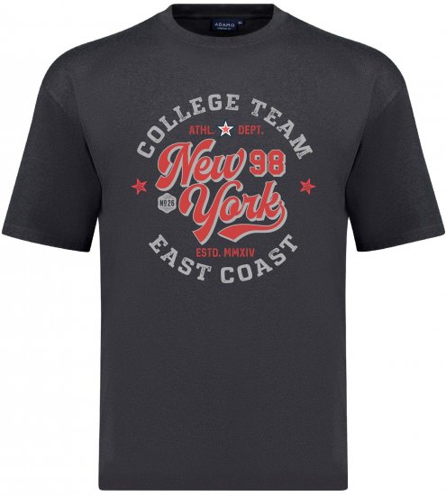Adamo Motivshirt Comfort Fit College Anthracite - Nyomtatott pólók - Nyomtatott pólók - 2XL-8XL