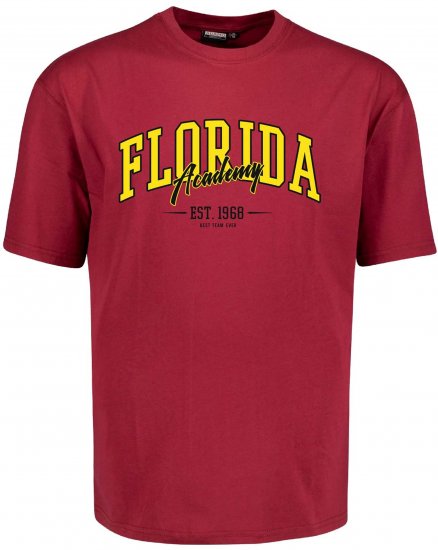Adamo Florida Comfort Fit T-Shirt Red - Nyomtatott pólók - Nyomtatott pólók - 2XL-8XL