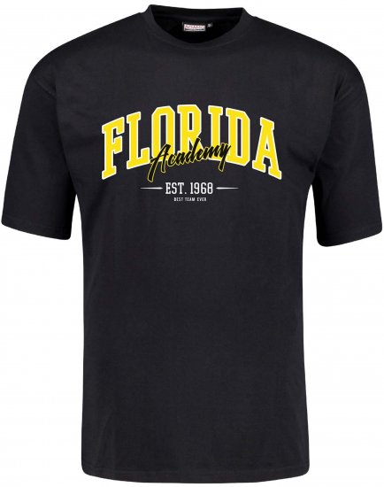 Adamo Florida Comfort Fit T-Shirt Black - Nyomtatott pólók - Nyomtatott pólók - 2XL-8XL