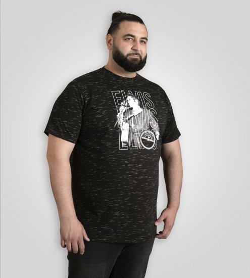 D555 Official Elvis Presley Printed T-Shirt Black - Nyomtatott pólók - Nyomtatott pólók - 2XL-8XL