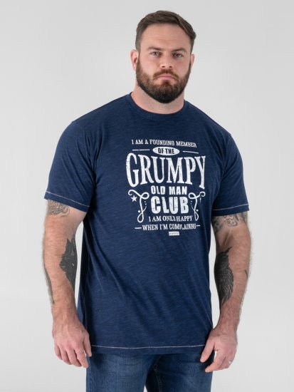 D555 Cooper Grumpy Old Man Printed T-Shirt Navy - Nyomtatott pólók - Nyomtatott pólók - 2XL-8XL