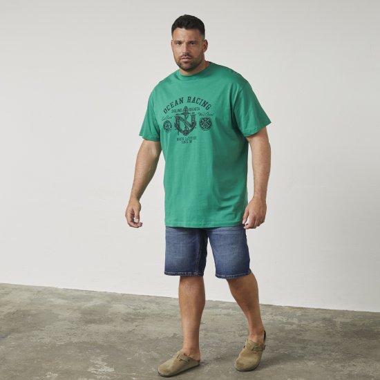 North Latitude 61121 Nyomott Póló Zöld - Pólók - Nagyméretű pólók - 2XL-14XL