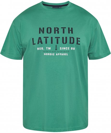 North Latitude 61135 Nyomott Póló Zöld - Pólók - Nagyméretű pólók - 2XL-14XL
