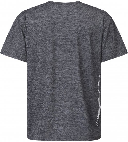 North Latitude 61160 Cool Effect Rövid Ujjú Póló Sötét/Világos Szürke Melange - Pólók - Nagyméretű pólók - 2XL-14XL